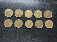 (10) 1993  Canadian Dollar Coins