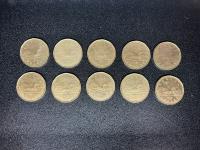 (10) 1990 Canadian Dollar Coins