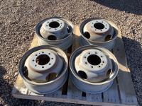 (4) Used 16 Inch 8 Bolt Steel Rims
