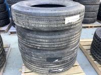 (4) Road Lux 24.5 Trailer Tires