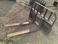 BE 48 Inch Pallet Forks - Skid Steer Attachment