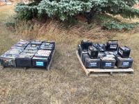 (2) Pallets of Used Batteries
