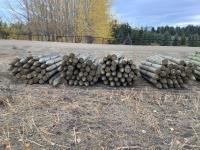 (4) Bundles of 6 to 7 Inch X 8 Ft Pressure Treated Posts