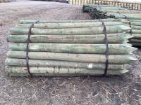 (1) Bundle of 6 Inch X 8 Ft Pressure Treated Posts