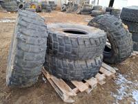 (4) Xl 14.75/80R20 Michelin Loader Tires
