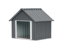 2023 TMG Industrial MSD42 36 Inch X 42 Inch Outdoor Metal Doghouse 