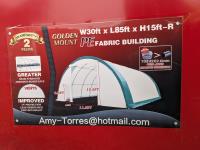 2023 Golden Mountain 308515R-300g PE 30 Ft X 85 Ft Dome Storage Shelter