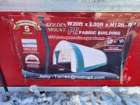 2023 Golden Mountain 203012R-300g PE 20 Ft X 30 Ft Dome Storage Shelter
