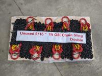 (8) Greatbear 5/16 Inch X 7 Ft G80 Double Legs Lifting Chain Sling