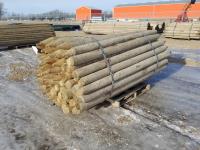 (70) 4-5 Inch X 8 Ft Treated Fence Post