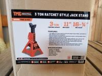 TMG Industrial TMG-AJS03 3 Ton Jack Stands
