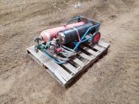 Acetylene Tanks with Hose and Cart
