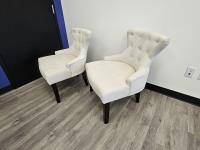 (2) Decorative Lounge Chairs
