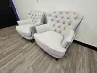 (2) Decorative Lounge Chairs