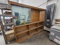 (2) Wood Display Case Shelves