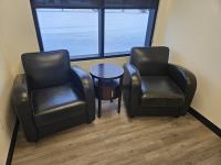 (2) Lounge Chairs with End Table