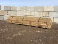 (150) 2 - 3 Inch X 16 Ft Treated Fence Rails