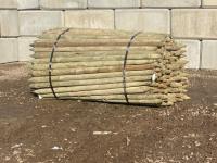 (180) 2 - 3 Inch X 7 Ft Treated Fence Posts