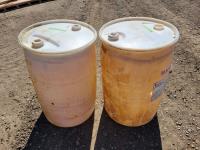 (2) Plastic Barrels