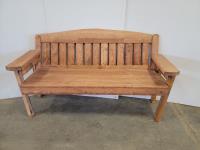 65 Inch Wooden Bench