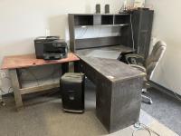 60 Inch X 60 Inch Corner Desk & Office Equipment