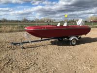 1970 Chrysler Outboard Valiant 14 Ft Outboard Boat w/ Trailer