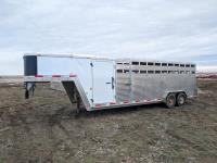 2007 Exiss STC-24 24 Ft T/A Stock Trailer