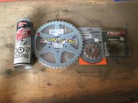 Front and Rear Sprocket w/ Brake Clean and Assembly Lube