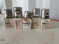 Qty of (5) Motorcycle Pistons