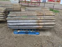 (67) 3.5-4 Inch X 7 Ft Fence Posts