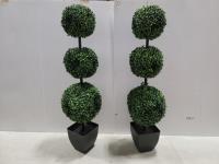 (2) 39 Inch Artificial Trees