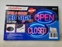 SolidFire LED Open & Closed Sign