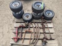 Qty of Utility Tires, Springs and Axle Hubs