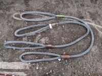 (2) 10 Ft 1-1/2 Inch Cable Slings