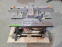 Craftsman Table Saw On Rolling Cart
