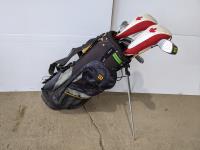 Set of Right Handed Golf Clubs with Wilson Golf Bag