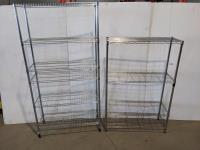 (2) Wire Shelves