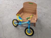 Weeride Childrens Bike and Kidkraft Wooden Chair