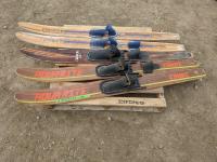 (2) Sets of Water Skis and (1) Single Water Ski