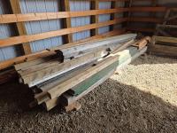 Qty of Dimensional Lumber, Posts and Wooden Saw Horses