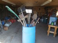 Qty of Garden Tools Includes Barrel