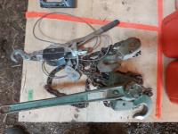 (1) Jet 3 Ton Chain Puller, (1) Cable Come-a-Long