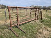 (2) 10 Ft Free Standing Livestock Panels & 3 Ft Gate