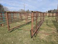 (2) 24 Ft Free Standing Livestock Panels with 16 Ft Gates