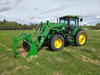 2000 John Deere 7510 MFWD Loader Tractor