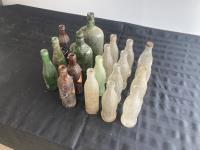 (19) Antique Glass Bottles