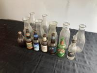 (14) Antique Glass Bottles