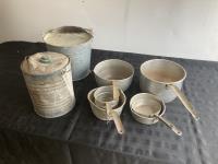 Qty of Pots W/ (2) Antique Pails