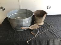 Fireplace Ash Removing Kit w/ Metal Bucket
