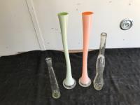 (4) Glass Vases